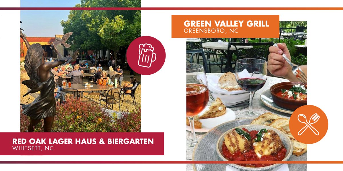 NCCarolinaCore's tweet image. Sip, snack and dine al fresco! The #CarolinaCore’s culinary scene is buzzing with award-winning restaurants, picturesque wineries and lively breweries best enjoyed out on the patio. #MoreInTheCore

@gsochamber @greater_ws

#AlfrescoDining #PatioSeason #SummerEats #Foodie