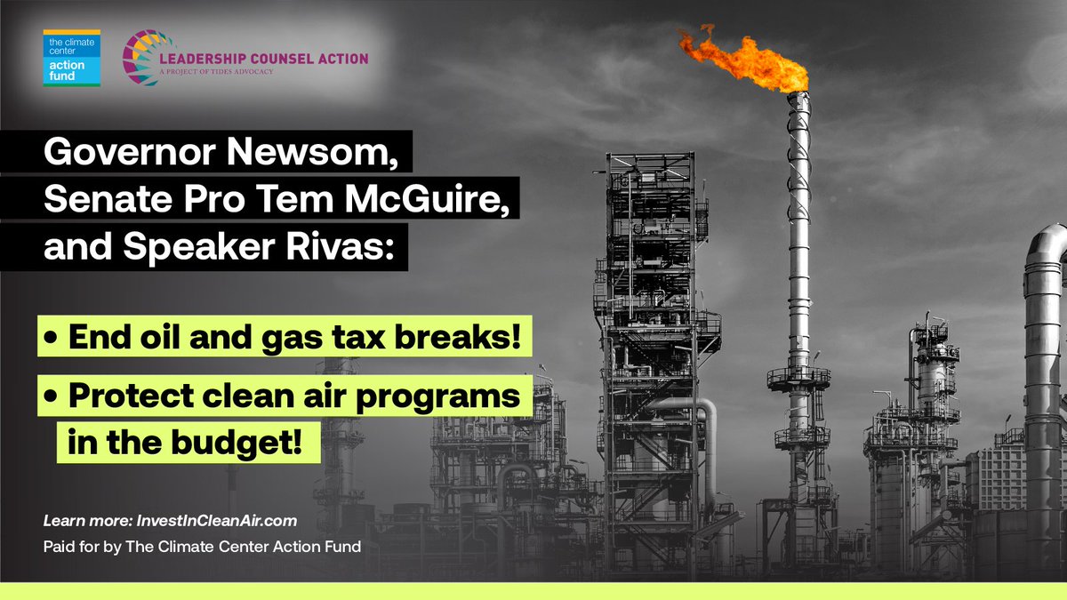 Communities across #CA are counting on clean air and climate funds in the #CABudget to help them access advanced technologies that save lives and save money. <a href="/CAGovernor/">Governor Gavin Newsom</a>, work with the #CalLeg, <a href="/AssemblyDems/">CA Assembly Democrats</a> and <a href="/CASenateDems/">CA Senate Dems</a> to #InvestInCleanAir! InvestInCleanAir.com