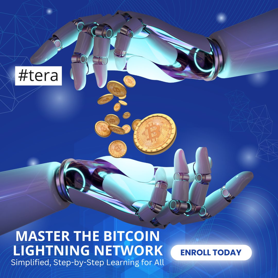 joinhashtera's tweet photo. Ready to master the Bitcoin Lightning Network? ⚡

Dive into our simplified, step-by-step learning course designed for everyone. Learn how to harness the power of Bitcoin’s Layer 2 solution with ease.

Enroll now and start your journey! 🚀
https://t.co/DdQgrYgNtU

#Bitcoin https://t.co/Gr0u79ybls