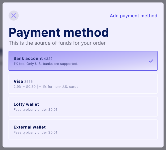riandrns's tweet photo. When a lot of people are confused about entering web3 apps because its need to connect with wallet, Lofty make it more accessible for everyone. You can choose various payment methods, including crypto. https://t.co/iheacFTTSf