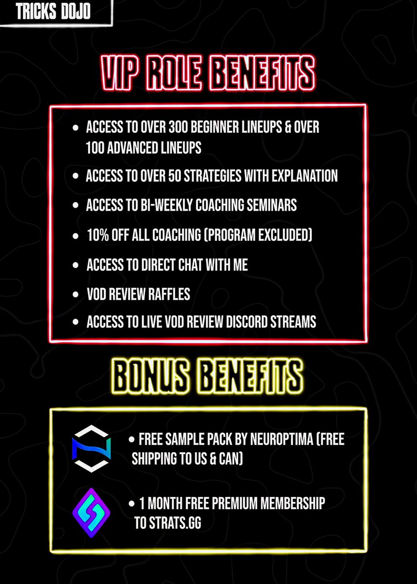 Thank you for 2,000 Discord Members 🎊

To celebrate I am giving away: 

-2x $25 Valorant Gift Card
-2x VIP Role in discord 

Must RT, Follow &amp; be in the discord (in bio)

Special thanks to @NEUROPTIMA &amp; <a href="/Strats_gg/">Strats.gg</a> for teaming up with me for the Bonus Benefits (Limited time only)