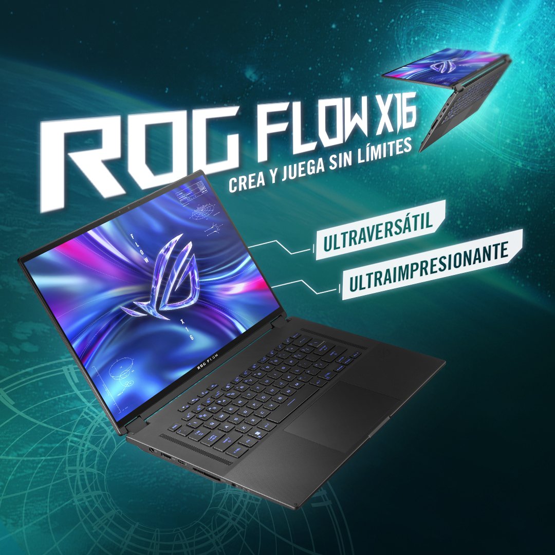 ASUSROGES's tweet image. Lleva tu FLOW a todas partes 🤙

Portátil, ligero y ultraversátil.

👉 es.rog.gg/23FlowX16

#ROG #FlowX16