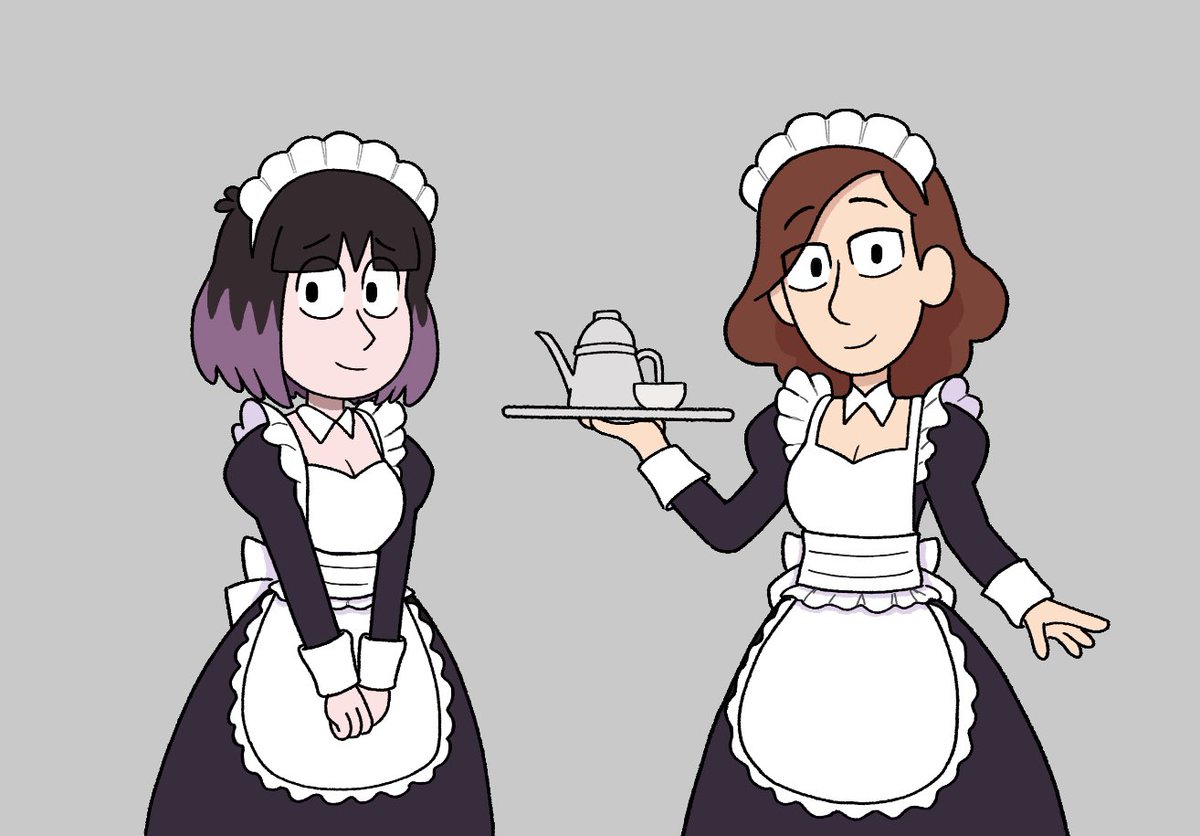 Blagsdeath's tweet photo. Maid Kaisa and Johanna
#hildatheseries #hildafanart https://t.co/bBMypiqwlA