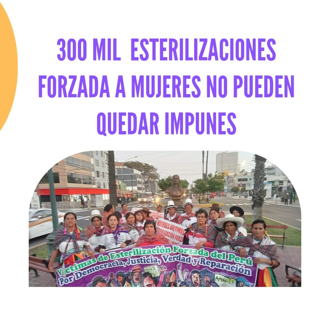 ampaef's tweet photo. La Asociación de Mujeres Peruanas  Afectadas por las Esterilizaciones Forzadas - AMPAEF, hacemos un llamado ¡URGENTE!
@MinjusDH_Peru @congresoperu @CIDH @Latina_pe @larepublica_pe @elcomercio_peru @noticias_tvperu @ensustrece @ATVNoticiasAD https://t.co/pJsqTQG084