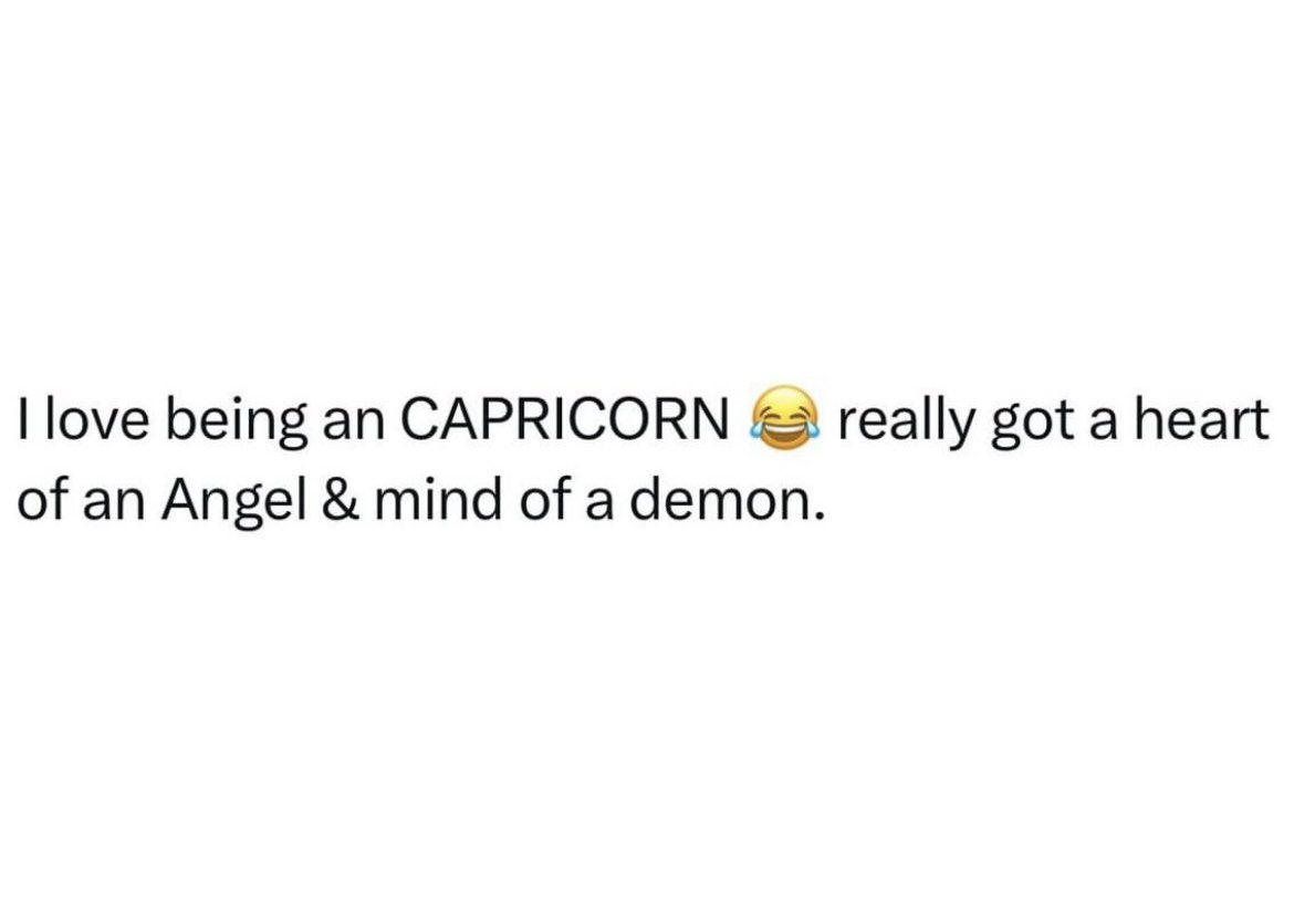 maiyabooo's tweet photo. With a Capricorn ♑️ your getting best of both worlds enjoy while you have us  😉 https://t.co/Uem09BUS8A