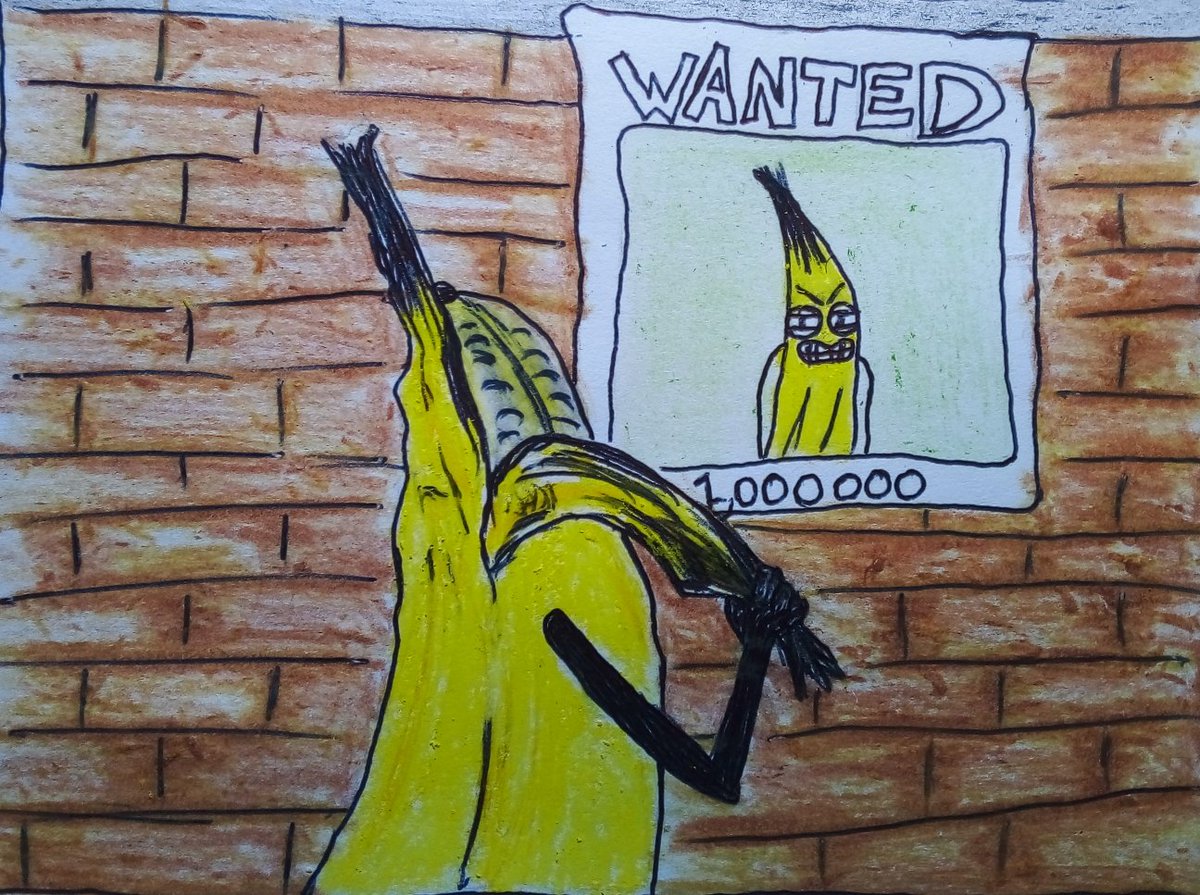 ColorGuru95's tweet photo. Banana on the Run: A Slippery Saga🍌
He Peels away from the law😆🏃🏾‍♂️

To be continued...
#art #artiswork #GQ https://t.co/ihJKWtiVhn