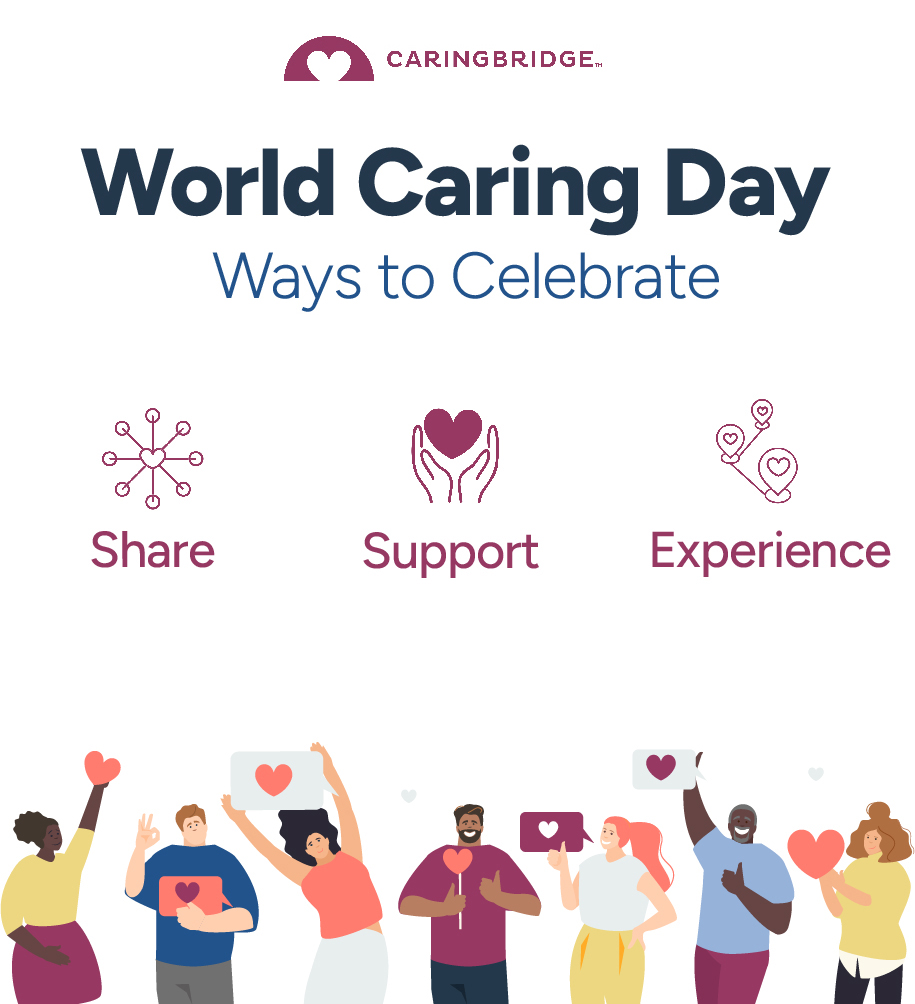 #WorldCaringDay is today! There are many ways to engage and show your support for family caregivers everywhere
Share your experience as a family caregiver  #familystories
Support a family caregiver in your circle
Experience the landmark lighting:
🌍Map: ow.ly/XLcY50Sc1t5