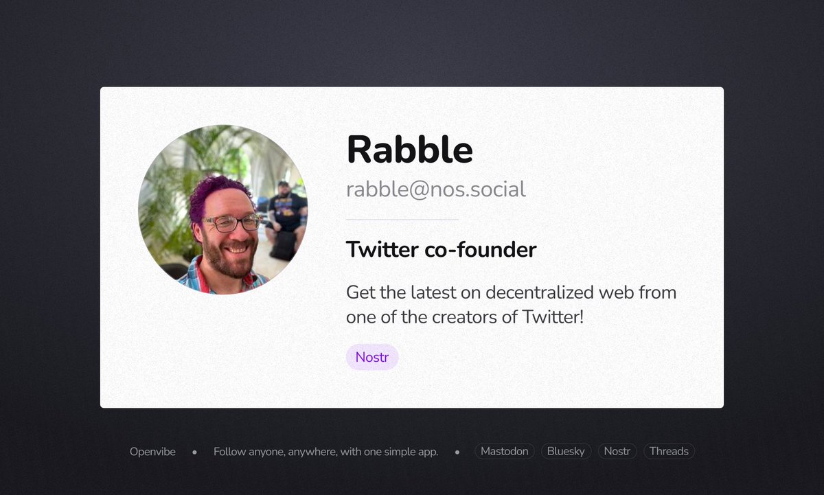 Openvibe tweet media