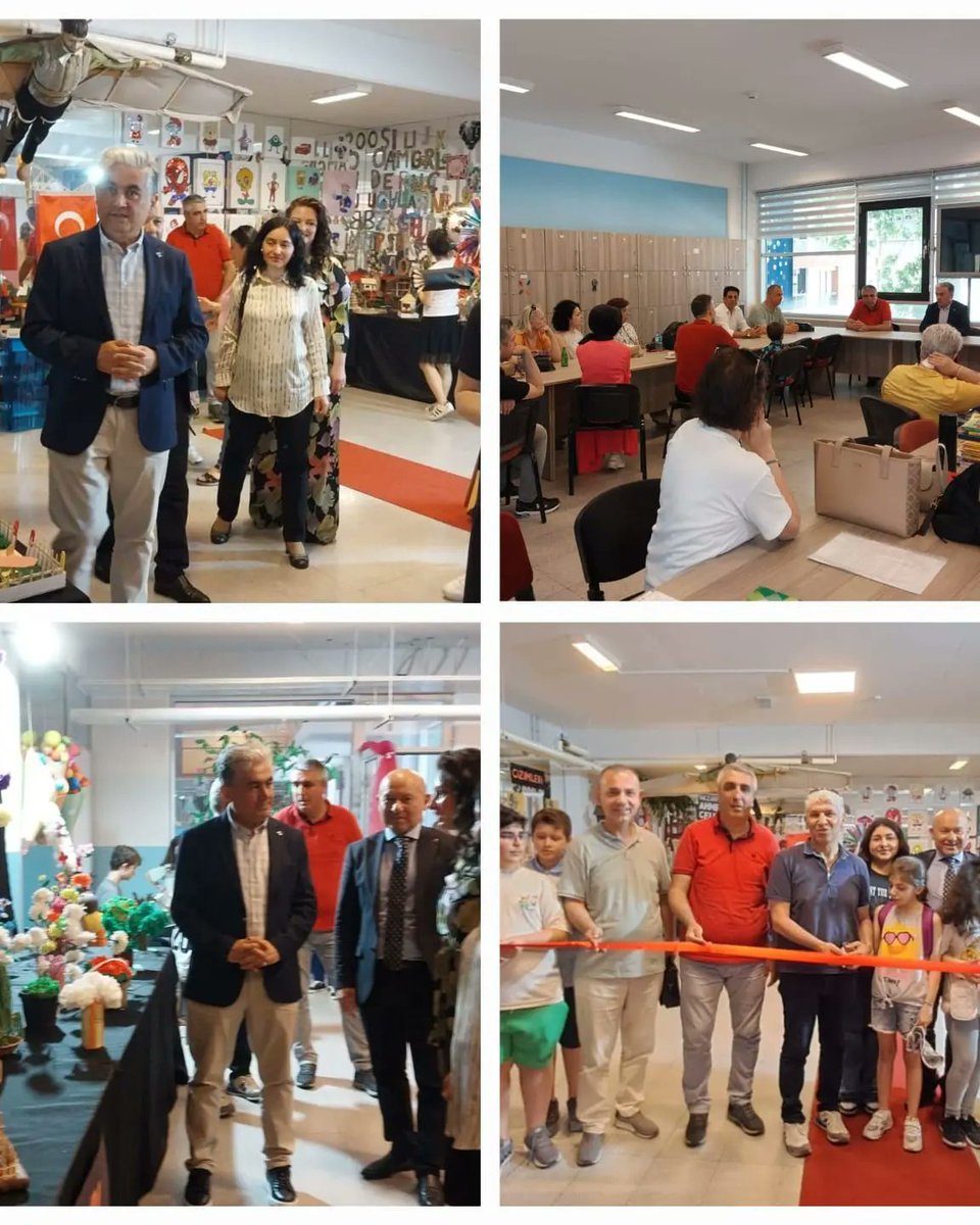 BakirkoyMEM's tweet photo. İlçe Millî Eğitim Müdürümüz Kürşat Arzuoğlu Halil Bedii Yönetken Ortaokulu ögrenci ve öğretmenleriyle buluştu. İlçe Millî Eğitim Müdürümüz Yıl Sonu Okul Şenliği  ve Teknoliji Tasarım ile Görsel Sanatlar Ders Ürünleri Sergisini ziyaret etti.
@tcmeb @istanbulilmem @karzuoglu https://t.co/bbMQSQhpzd