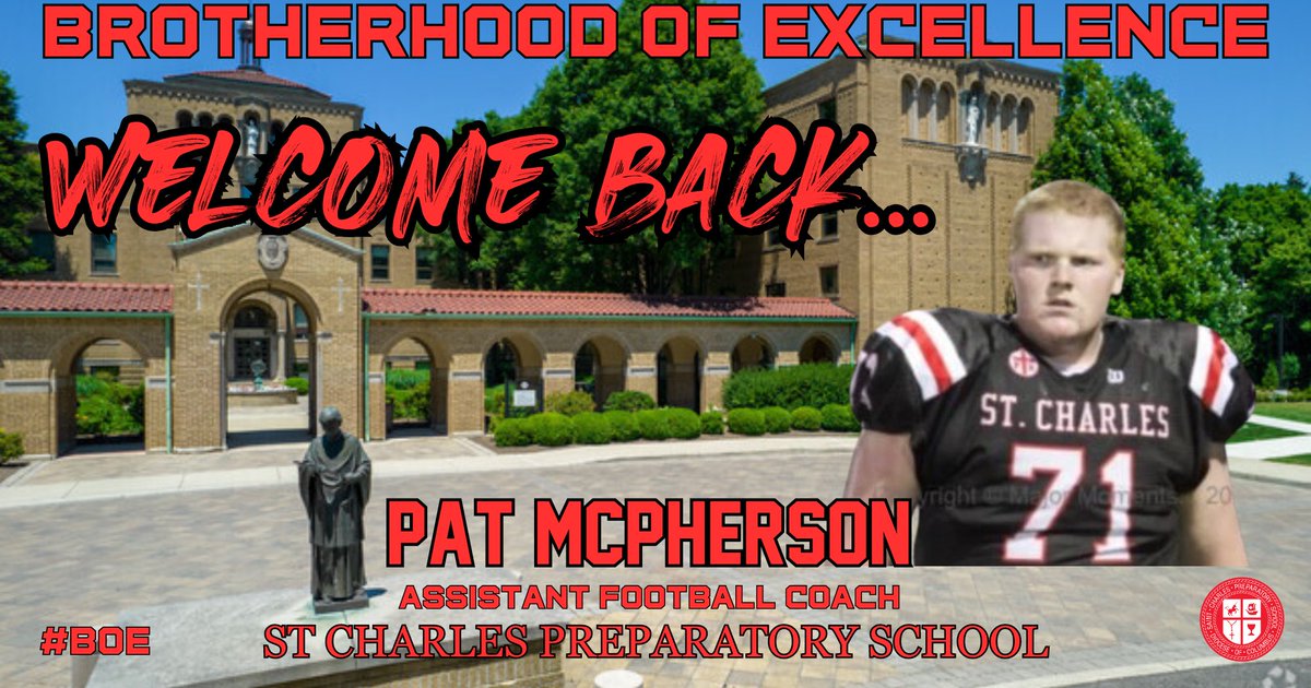 StCharlesFball's tweet photo. Welcome BACK, @StCharlesCards alum, Pat McPherson.

2013 CCL Champion

2015 1st Team All-CCL

2015 2nd Team All-District

@StCharlesFball Captain

@DaytonFlyers Graduate https://t.co/jSCUdiJpSd