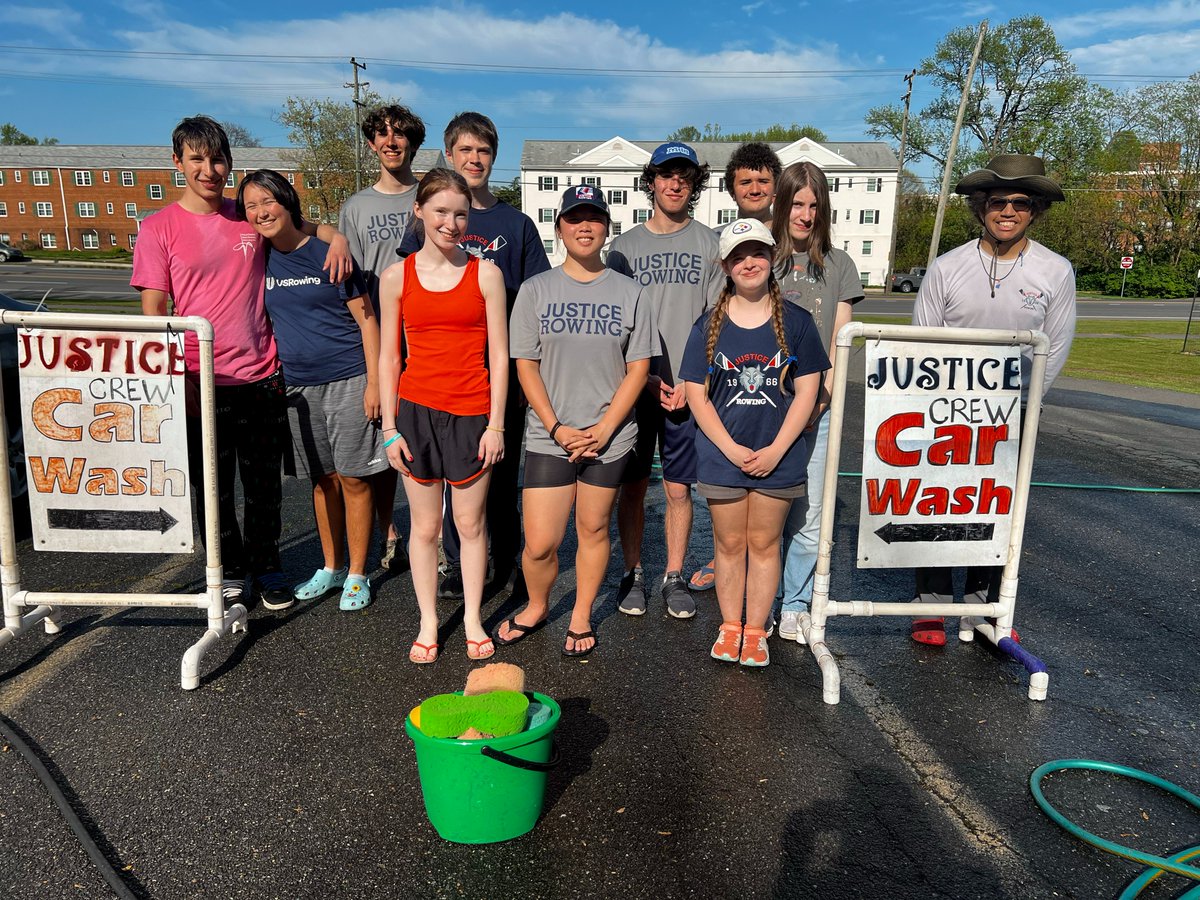 🚗 CAR WASH! 🚙 CAR WASH! 🚗 

Let Justice Rowers make your car shine✨at our June 9 car wash in the parking lot near the corner of Rte. 7 and Patrick Henry at First Christian Church, 6165 Leesburg Pike. Just east of Patrick Henry.

Your gift helps keep our rowers competitive🥈🚣🏾