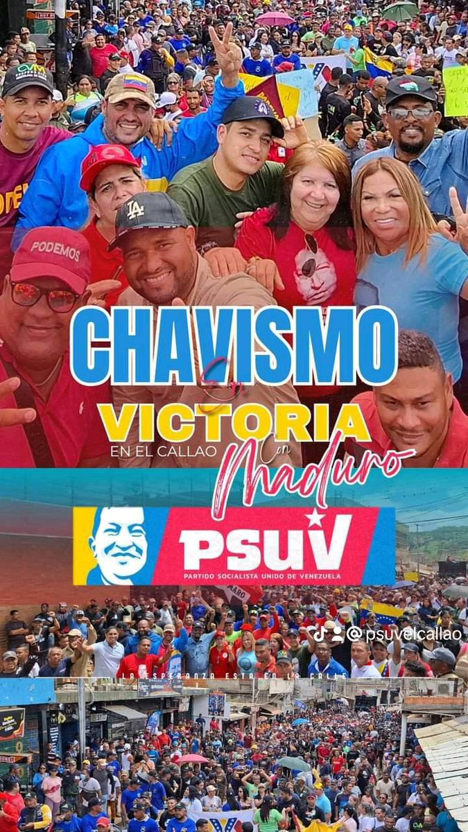 PSUVELCALLAO_'s tweet photo. #Bolivar el Chavismo en Victoria en el municipio El Callao con @NicolasMaduro  listo para la batalla 1x10 electoral. Venceremos @dcabellor @delcyrodriguezv @alexroca1 @PartidoPSUV @_PSUVBolivar @JavierZamudio3 @MataVictoria https://t.co/tI0yiMtwtr