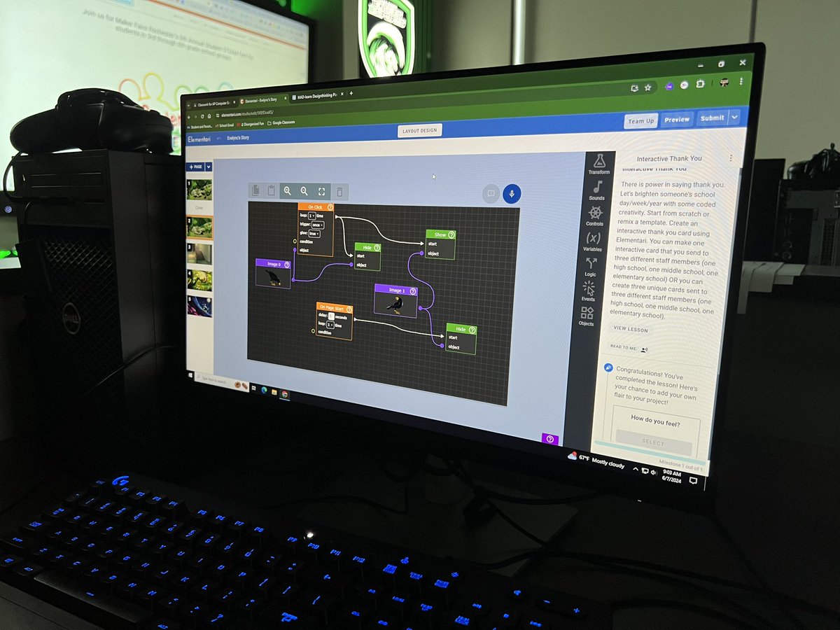 m_drez's tweet image. Some @LakeShoreCSD teachers will be getting some surprise student created interactive thank you cards from our AP CSP crew thanks to @elementari! #gratitude #edtechLSC @nikorawrs