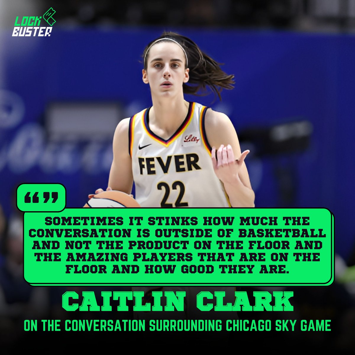Lockbuster_'s tweet image. Caitlin Clark speaks on the June 1st game against the Chicago Sky.

via @cbrennansports

#wnba #caitlinclark
