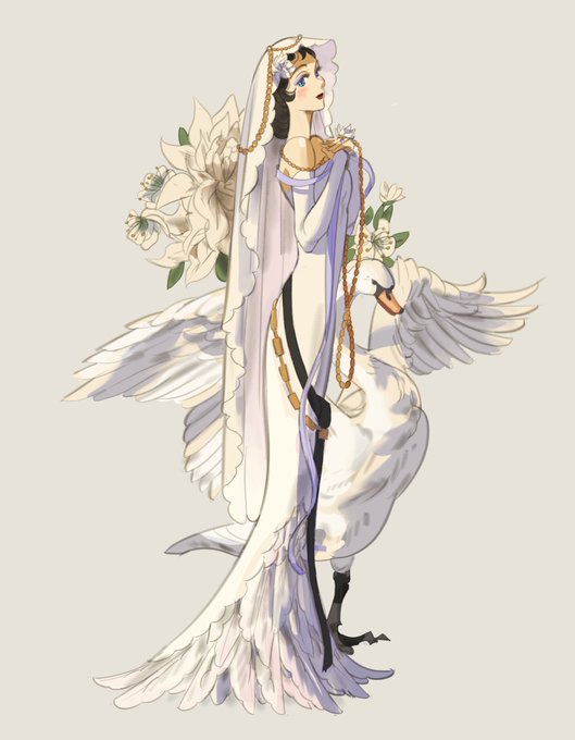 「dress white flower」 illustration images(Latest)