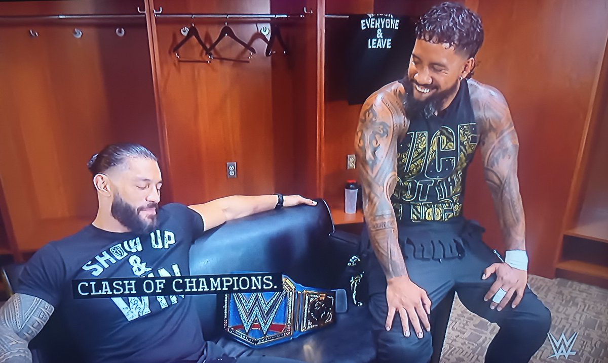 WrestlingLodge's tweet image. @WWERomanReigns #JeyUso #RunItAgain @WWE