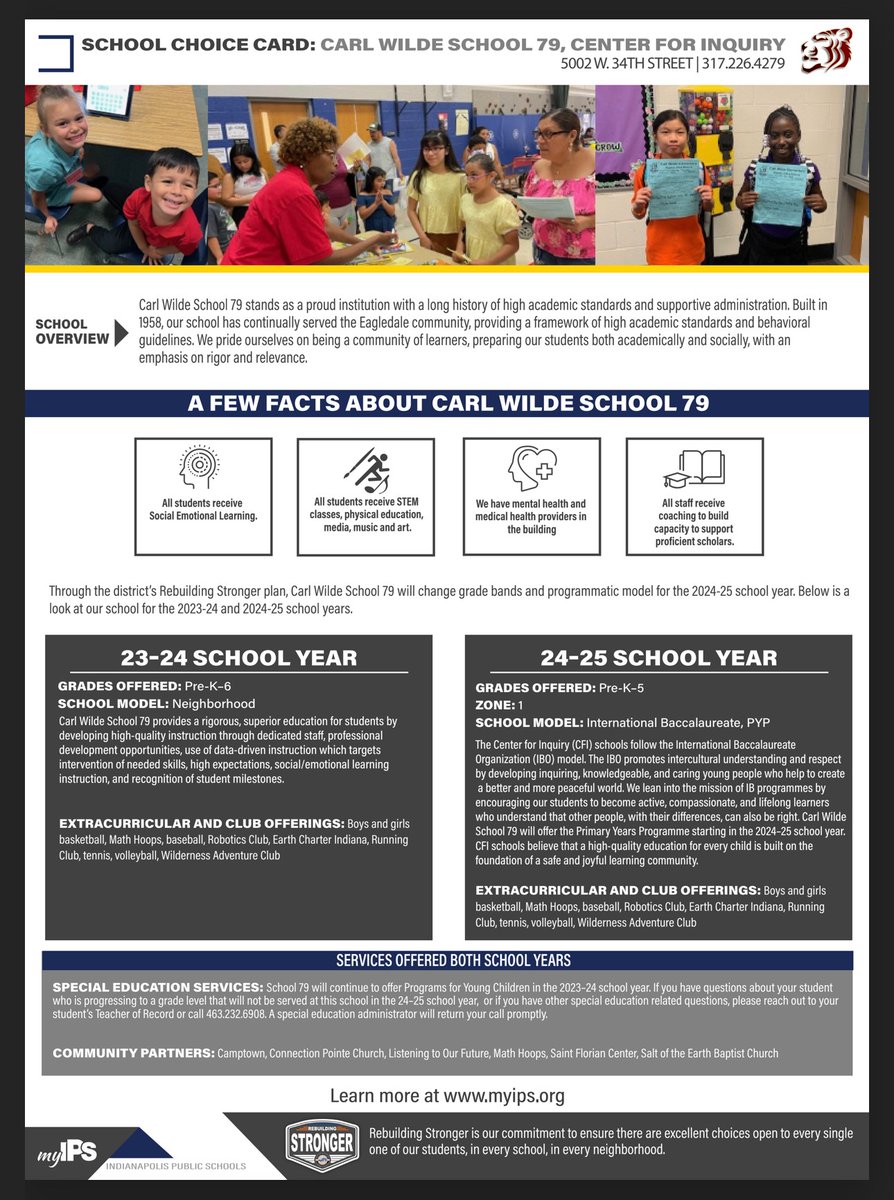 Carl Wilde School 79 tweet media