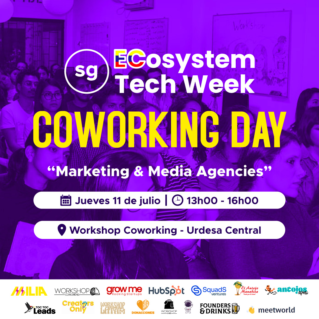 Únete a nosotros en el Coworking Day para trabajar, compartir ideas y disfrutar de un entorno colaborativo junto a profesionales del ecosistema. Cada día contará con una temática especial y beneficios exclusivos. 

🎟 Compra tus entradas en: startupgrind.com/guayaquil/