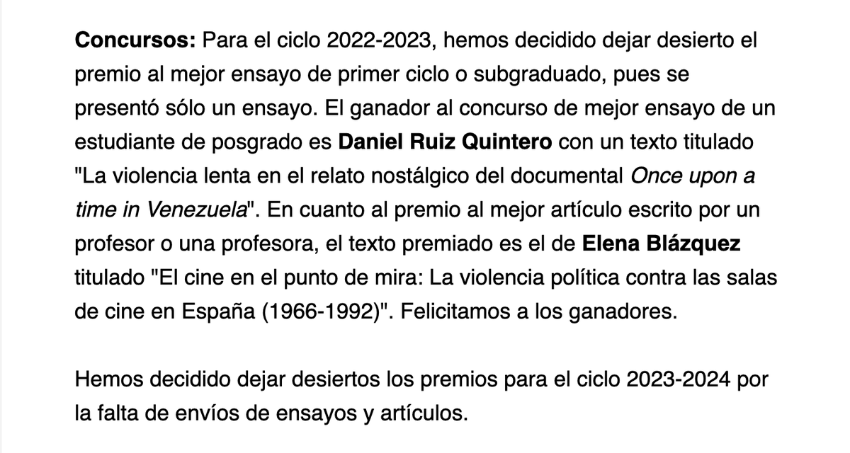 ruqdaniel's tweet photo. Hoy desperté con la buena nueva de haber sido ganador del premio de la Revista Canadiense de Estudios Hispánicos al mejor ensayo estudiantil de posgrado, un concurso organizado por la Asociación Canadiense de Hispanistas. ¡Feliz! https://t.co/ue2buQBw3a