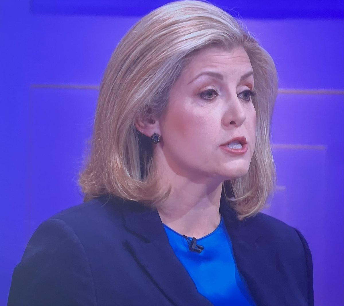 bazepeemaster's tweet photo. Penny Mordaunt straight out of Central Casting as a Dynasty villain? https://t.co/MwdCy9Hwef