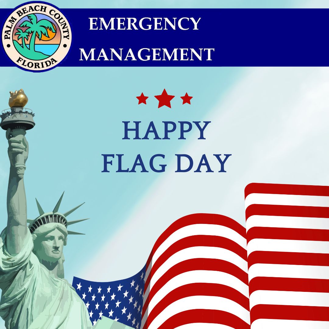 PBCOEM's tweet photo. On June 14th, 1777, the United States approved the design of our first national flag! It’s broad stripes and bright stars serve as an emblem of our nations unity! Happy Flag Day!
#TEAMPBC #PBCDEM #EmergencyManagement #FlagDay2024 https://t.co/9ALoTbNhCh