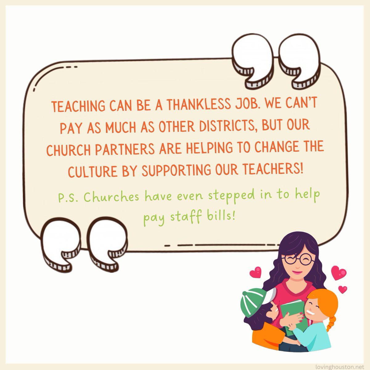 lovingschools's tweet photo. We've been meeting up with our school district partners to hear how the year went. Here are a few things they appreciate about their church partners!

Thank you, churches! You really are making a difference!! 🧡

#ChurchSchoolPartnerships #LovingSchools #LovingHouston https://t.co/4SMpbavGw2