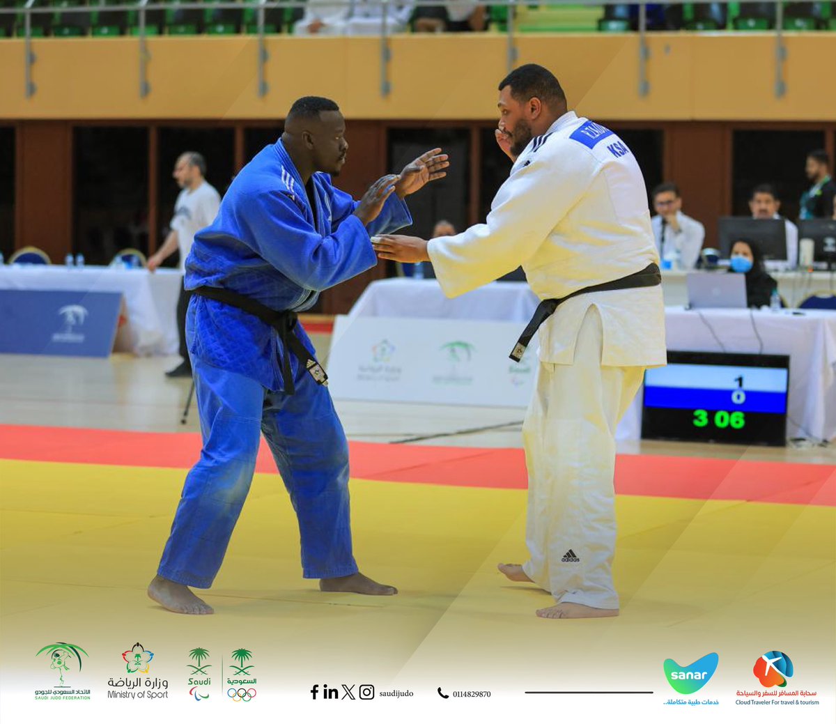 saudijudo's tweet photo. 📸

شغف وتحدي وحماس يتصاعد في  #بطولة_كاس_الوزير_2024 فئة الدرجة الاولى وبمشاركة 162 لاعب و 25 نادي ومركز تدريب  

ومع اقتراب موعد النهائي الجميع  في ترقب وتأهب من سينال لقب كأس وزير الرياضة 😎🤔 https://t.co/cGvOWF1Ldc
