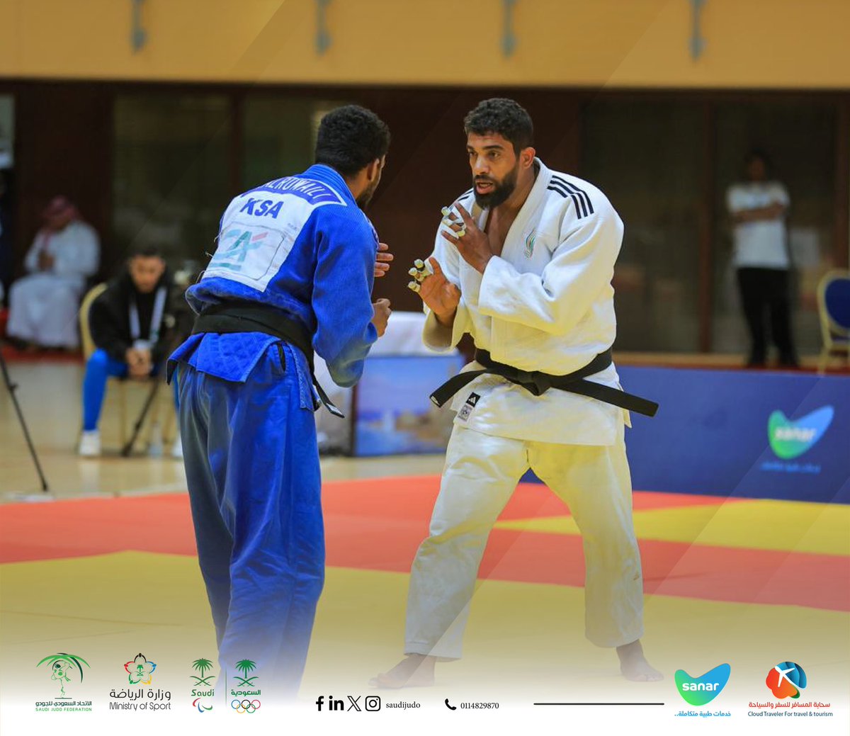saudijudo's tweet photo. 📸

شغف وتحدي وحماس يتصاعد في  #بطولة_كاس_الوزير_2024 فئة الدرجة الاولى وبمشاركة 162 لاعب و 25 نادي ومركز تدريب  

ومع اقتراب موعد النهائي الجميع  في ترقب وتأهب من سينال لقب كأس وزير الرياضة 😎🤔 https://t.co/cGvOWF1Ldc