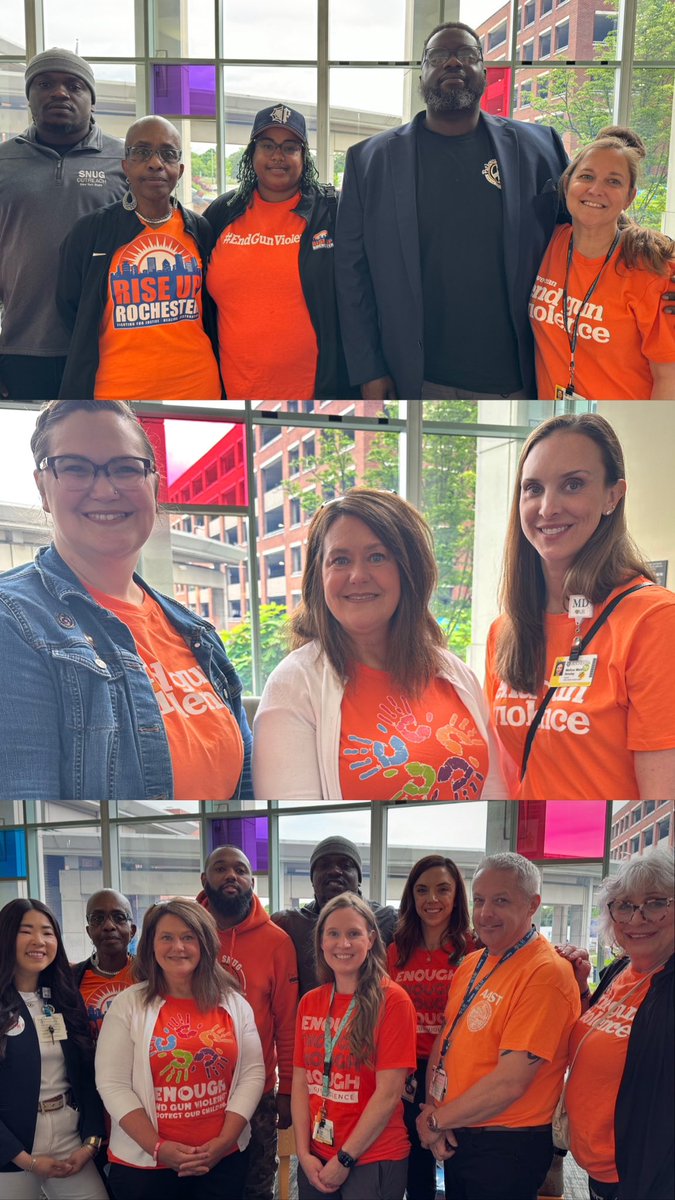 We #WearOrange🧡🫶🧡 <a href="/URKesslerTrauma/">URMC Kessler Trauma Center</a>  <a href="/urmedgchquality/">UR GCH Quality Team</a>