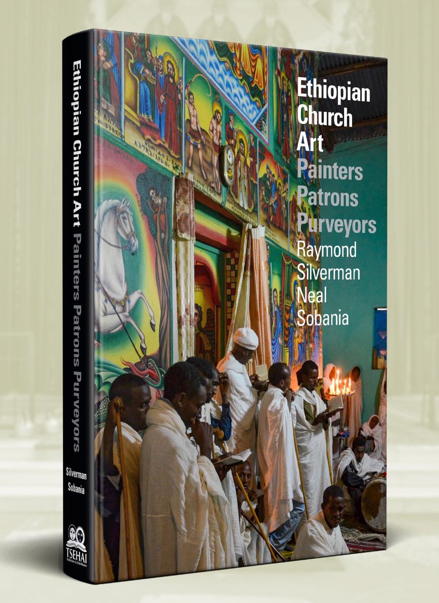 Having lunch with Prof. Raymond A. Silverman (from University of Michigan), writer of this huge book. The book is about contemporary Ethiopian church art predominately from Aksum. Congratulations! And thank you Prof. Raymond!