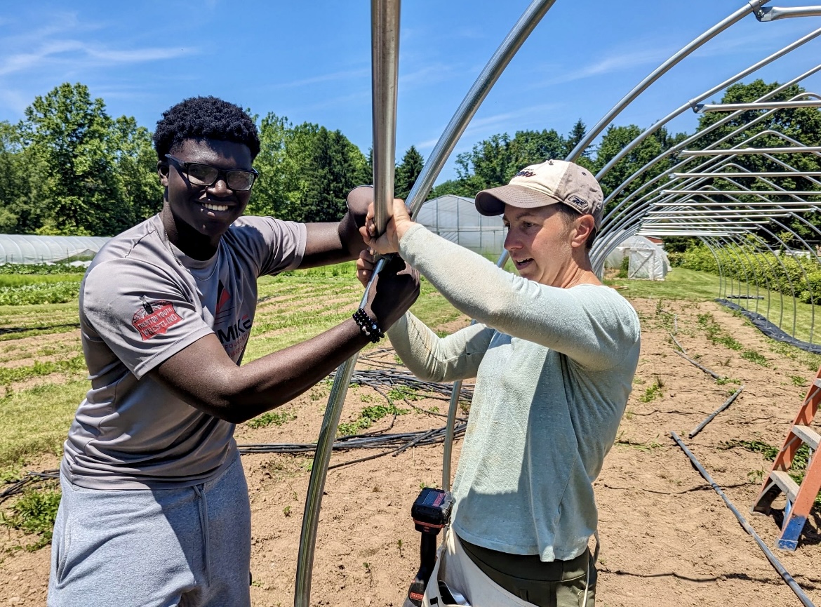 MercerCountyOEA's tweet photo. More pics from Final Project Day 🧑‍🌾🌱

The Agrihood Internship Program is drawing to a close with our graduation celebration this Saturday at Pinelands Preservation Alliance campus. 🎓

We have had an amazing year with our interns, our partner NOFA, our friends, &amp; supporters!! 💚 https://t.co/GUcFvdEma6