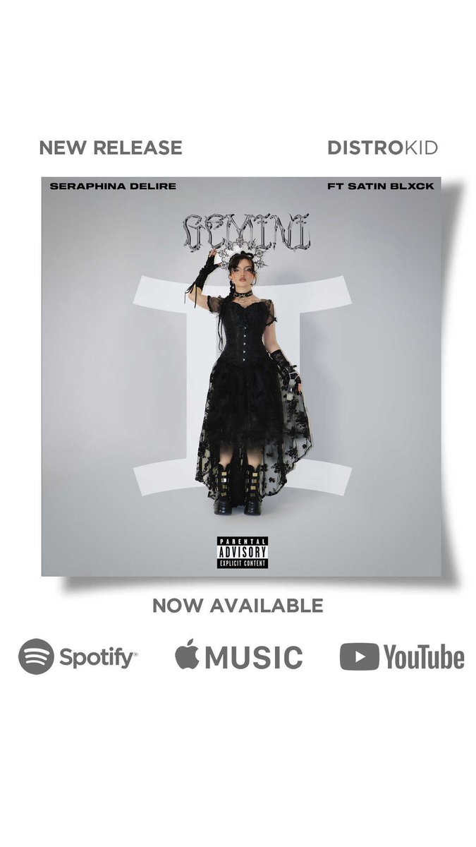 New single babiess happy gemini szn 👯‍♀️🖤🤍✨ link in bio #NewMusicDaily #GothicLolita #gemini