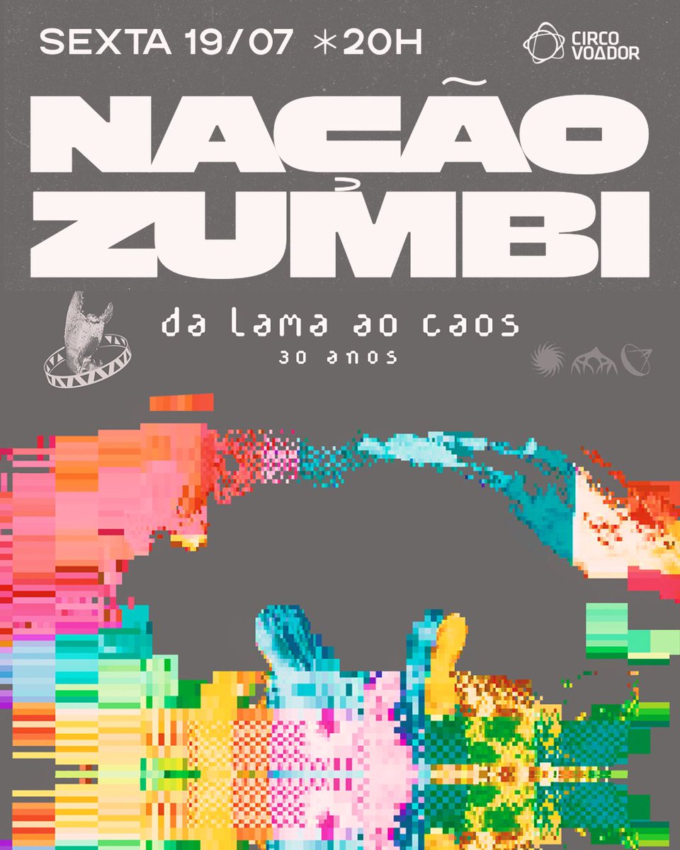 circo_voador's tweet photo. Um disco histórico - e fundamental - completa 30 anos e ganha merecida turnê comemorativa. Sexta, 19/7, a @NacaoZumbi celebra “Da Lama ao Caos”, álbum de estreia da banda, lançado ao lado do mestre Chico Science, e que revolucionou o cenário musical

https://t.co/Em7KC5m4Pe https://t.co/wINf0kdbvy
