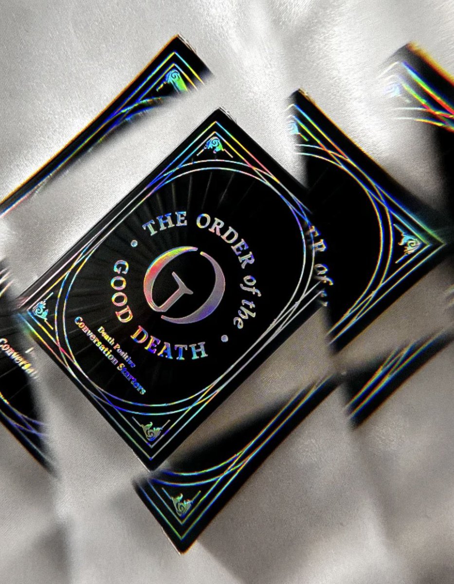 Our LGBTQ+ Death Positive Conversation Starter Cards are one of our favorite items in The Order store! Featuring questions that center queer issues &amp; experiences, each pack helps fund our LGBTQ+ End-Of-Life Guide Project! …order-of-the-good-death.myshopify.com/products/lgbtq…