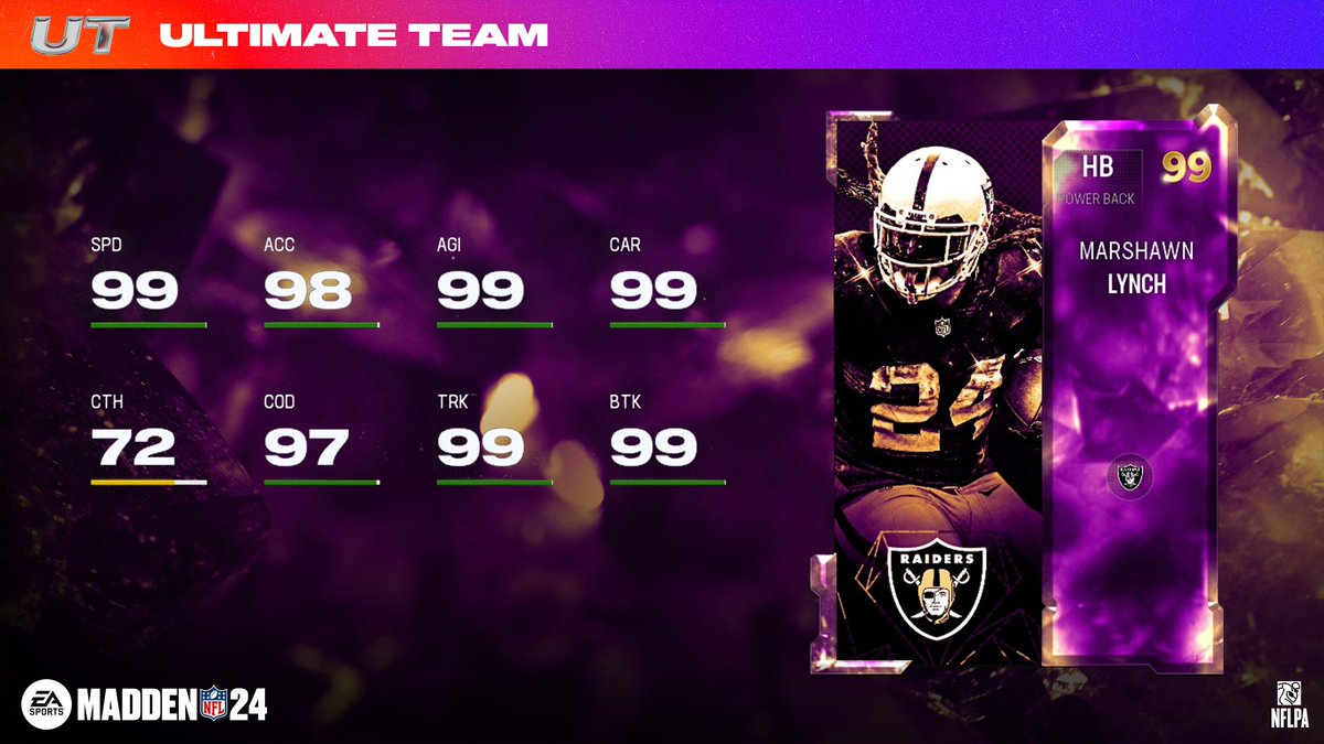 EASPORTS_MUT's tweet photo. #MUTGoldenTicket VIII drops tomorrow 🎟️ 

⬩ Joe Alt (CB)
⬩ @MoneyLynch (HB)
⬩ @RGIII (QB)
⬩ @_TJWatt (LOLB) https://t.co/HpOTEzoIVZ