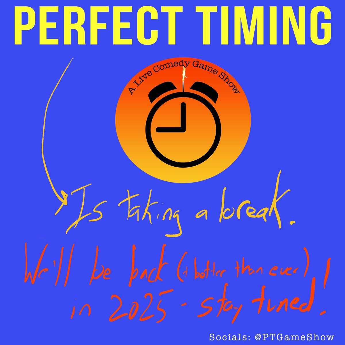 Perfect Timing: A Live Comedy Game Show tweet media