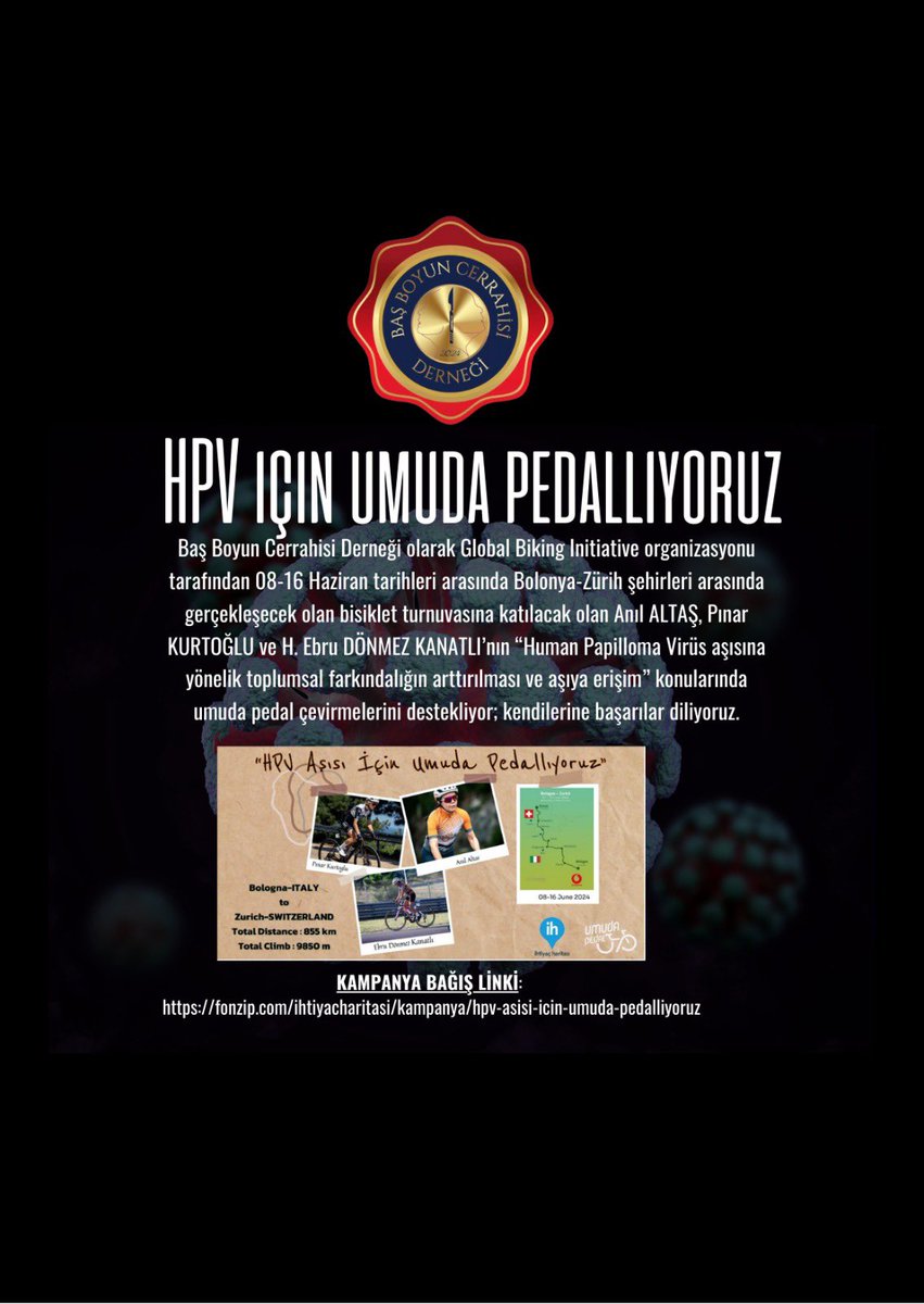 bbcorgtr's tweet photo. #hpv #humanpapillomavirus için umuda pedallıyoruz. 🚴‍♀️ https://t.co/xtQezhPQfl