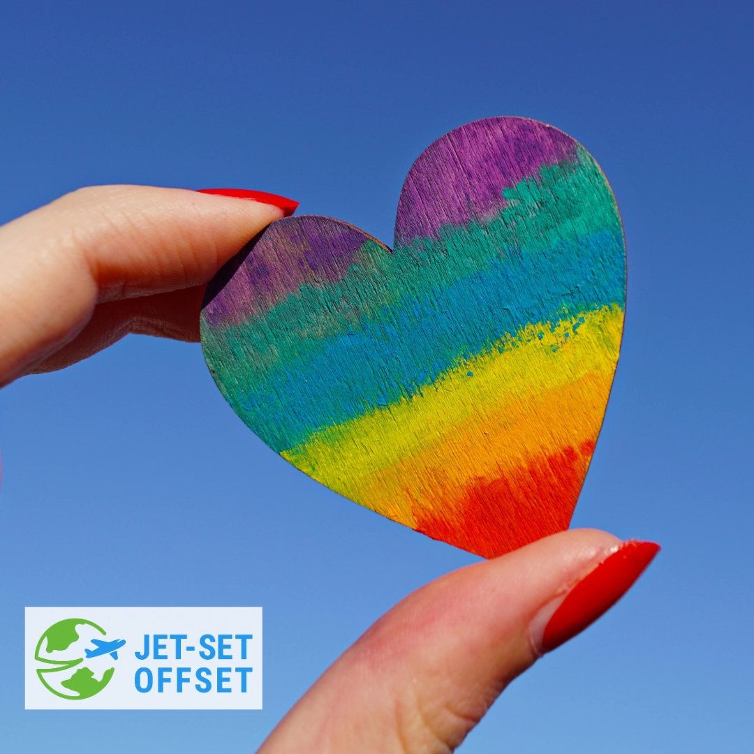 jetsetoffset's tweet photo. Happy Pride Month from Jet-Set Offset!

Celebrate with PRIDE this weekend 🏳️‍🌈

#jetsetoffset #sustainability #environmentalism #earthdayeveryday #nonprofitsfortheplanet #pride #pridemonth #rainbow #happypride #june https://t.co/26Jifwnmdp