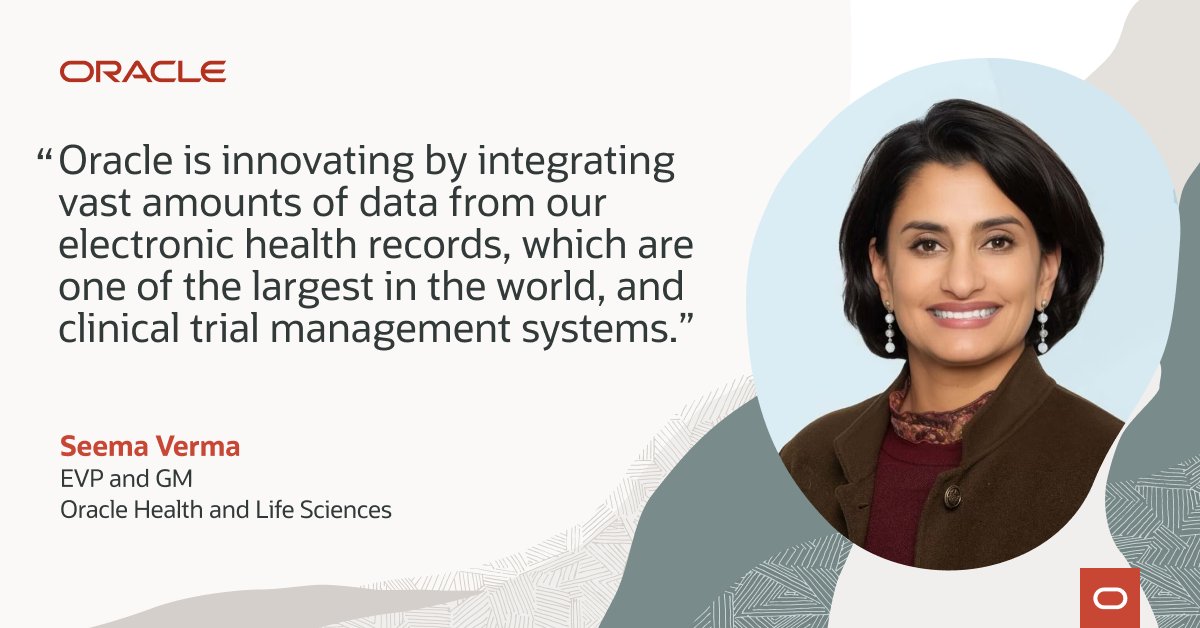 Interesting read in <a href="/Newsweek/">Newsweek</a> with <a href="/HealthcareSeema/">Seema Verma</a> on how Oracle is supporting clinical trials. social.ora.cl/60195MkWF