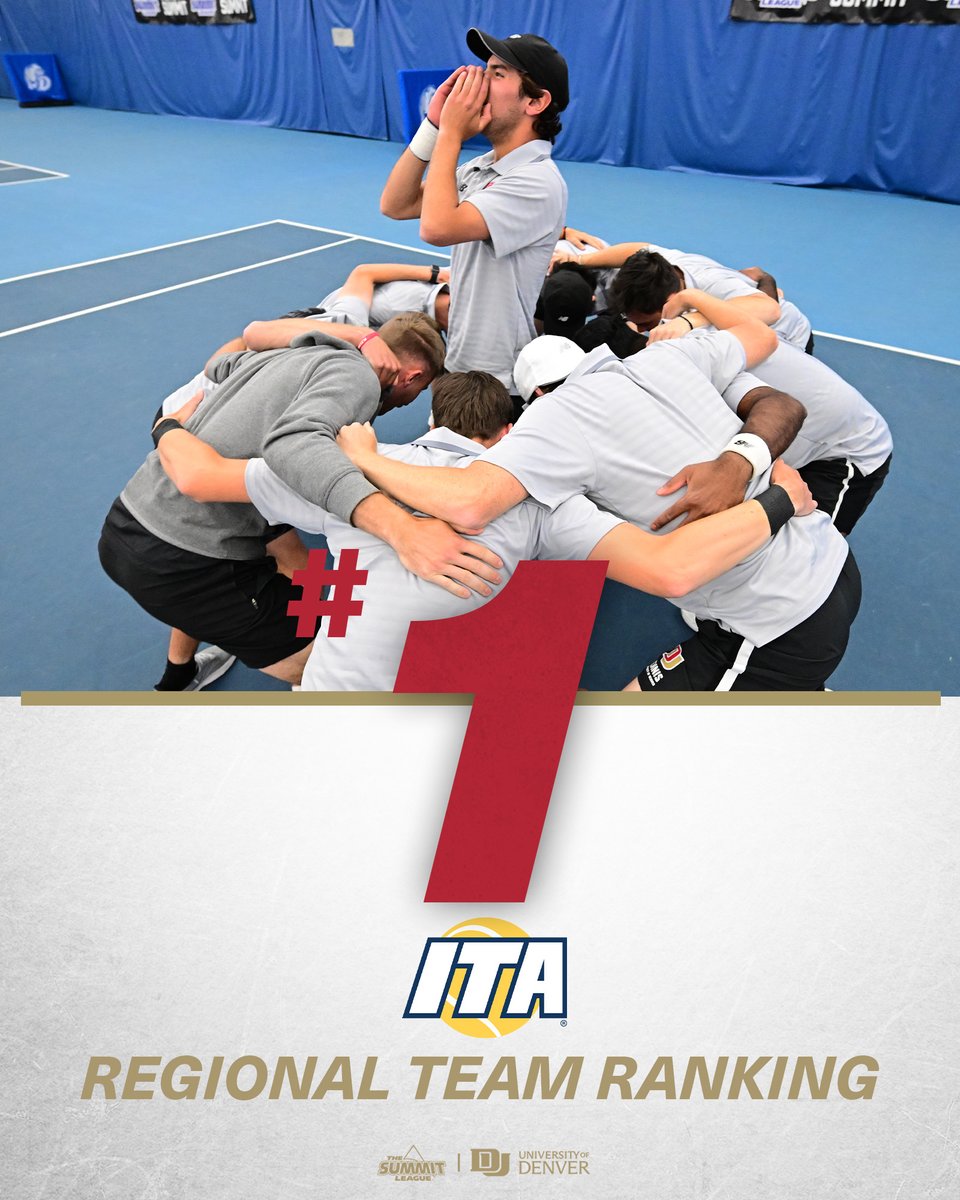 DU_MTennis's tweet photo. No. 1⃣ in the @ITA_Tennis Mountain Regional!

Yet another highlight for a record-breaking season!

📰 https://t.co/upN3IZZQ2M

#GoPios | #NCAATennis https://t.co/vWHcLBvOCO