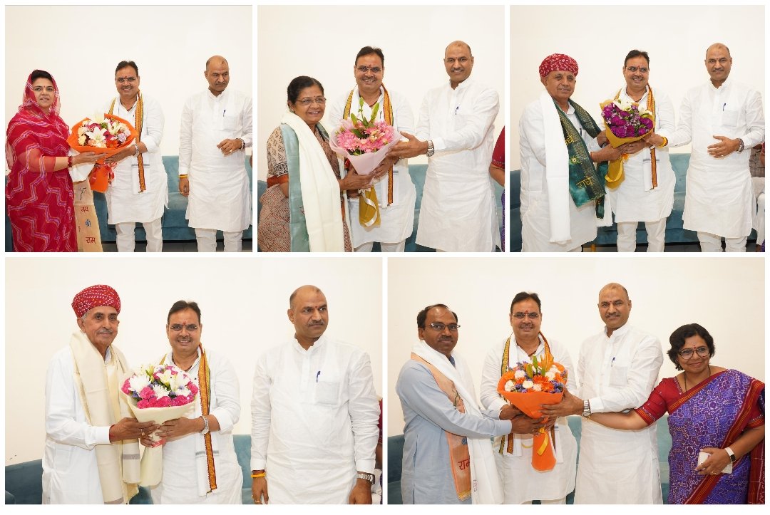 आप सगळा ने उज्ज्वल कार्यकाल री घणी घणी शुभकामनाएँ...

राजधानी दिल्ली में राजस्थान से लोकसभा के नवनिर्वाचित सांसदों व राज्यसभा सांसदों से आत्मीय भेंट की व उनके साथ स्नेह भोज ग्रहण किया। 

मुझे पूर्ण विश्वास है कि यशस्वी प्रधानमंत्री श्री <a href="/narendramodi/">Narendra Modi</a> जी के सक्षम नेतृत्व में