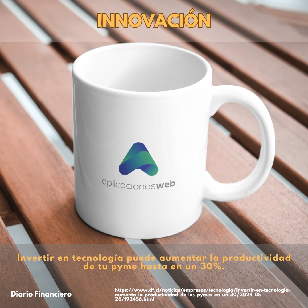 Invertir en tecnología puede aumentar la productividad de tu pyme hasta en un 30% 
#innovación
