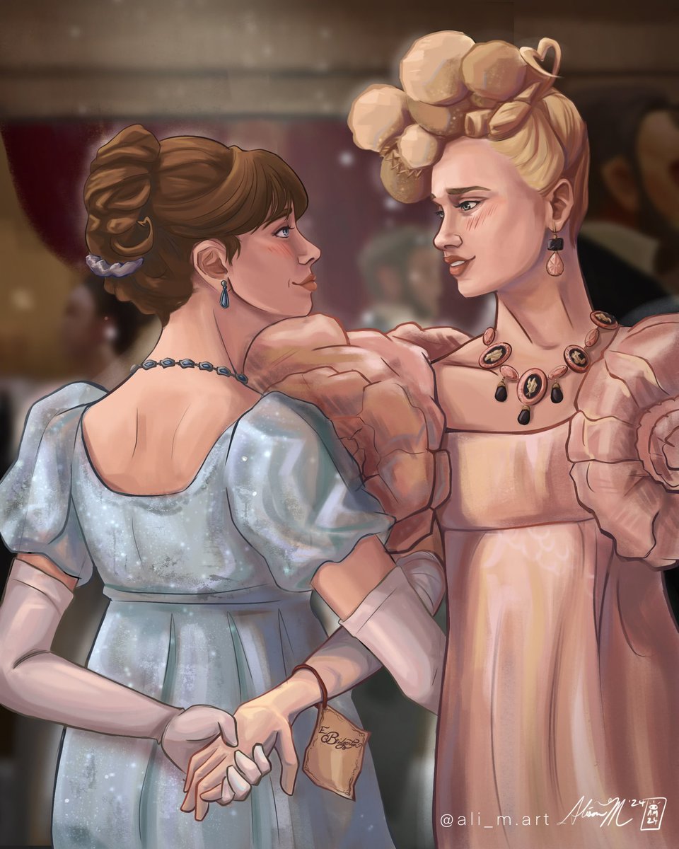 ali_mart_co's tweet image. What if two women danced at a ball together-what then? #creloise #BRIDGERTON