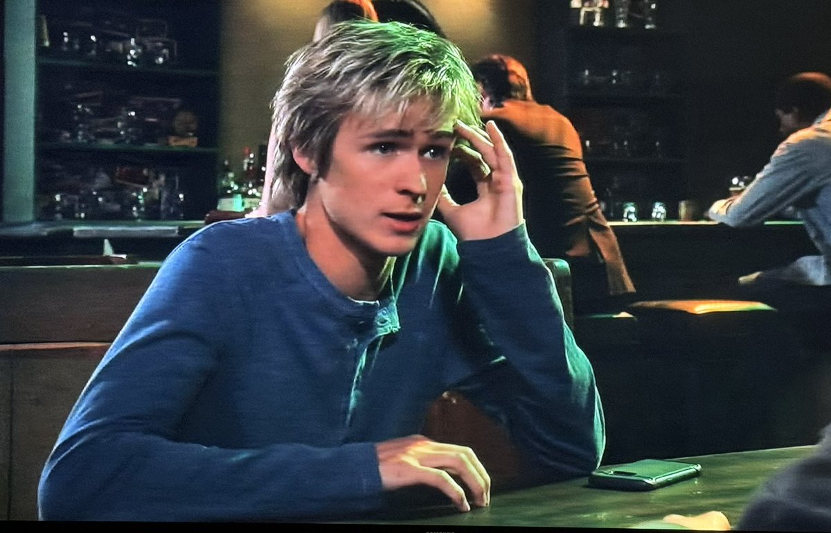 QAFBrianJustin's tweet photo. Jake tells Gordo they have to get out of the bar, because he’s “dead” if his mom’s boyfriend sees him. Gordo asks what 🚩 is doing there, because “isn’t he a good guy?” Jake said he thought he was (bffr 😂) #GH #JakeFF https://t.co/HEwP4AiVXB