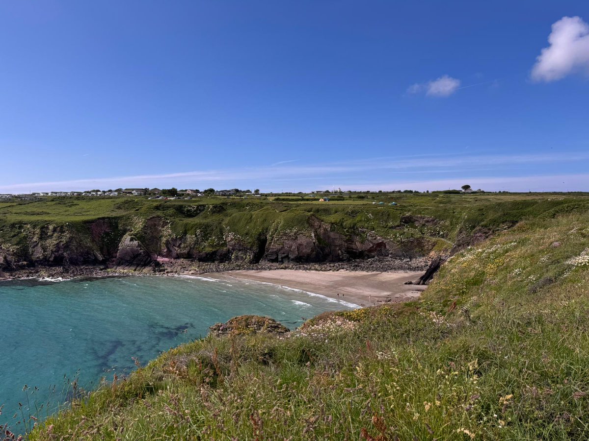 Day 2 in St David; coasteering, beach clean, species ID and now putting what they have learnt into action creating a sustainable business plan #felstedfun <a href="/FelstedSchool/">Felsted School</a>