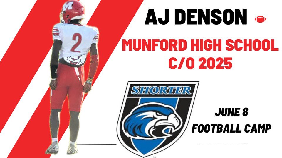 I will be attending Shorter Football Camp Tomorrow <a href="/Coach_M_Easley/">Michael Easley</a> <a href="/CoachKilgore_/">Kilgore</a>   <a href="/coachmorrison58/">Zach Morrison</a> <a href="/Shorter_FB/">Shorter Hawks Football</a>