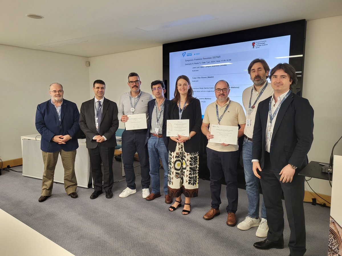 Felipe Villar Álvarez (@fvillarleon) on Twitter photo 📅Esta tarde entrega de premios a los mejores artículos publicados en <a href="/ArchBronconeumo/">IF8,7 D1 - Arch. Bronconeumología</a> y <a href="/OpenRespiratory/">Open Respiratory Archives</a> de <a href="/SeparRespira/">SeparRespira</a>, y a los mejores revisores🔝. Felicidades y gracias a todos por el trabajo realizado. El esfuerzo siempre conlleva recompensa y satisfacción.👏👏 📅Esta tarde entrega de premios a los mejores artículos publicados en <a href="/ArchBronconeumo/">IF8,7 D1 - Arch. Bronconeumología</a> y <a href="/OpenRespiratory/">Open Respiratory Archives</a> de <a href="/SeparRespira/">SeparRespira</a>, y a los mejores revisores🔝. Felicidades y gracias a todos por el trabajo realizado. El esfuerzo siempre conlleva recompensa y satisfacción.👏👏