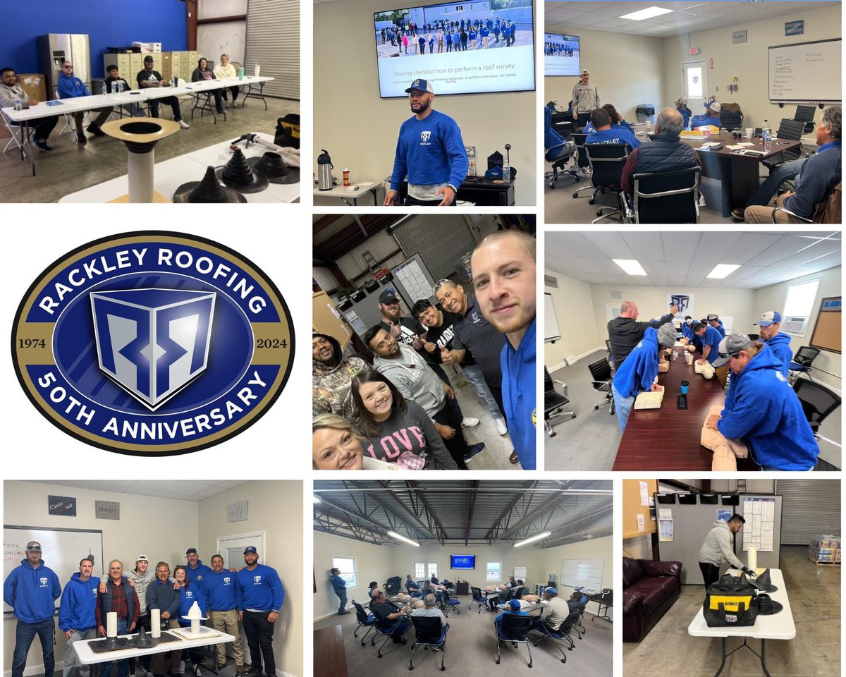 National Roofing Week is coming to an end for the industry. Rackley Roofing enjoyed this time celebrating with the incredible team members this awesome industry. 
#NationalRoofingWeek #NRCA #nationalroofingweek #transformingtheindustry #RackleyRoofing #RackleyRoofing50