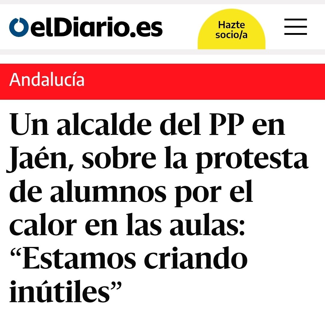 Esto es una vergüenza y una falta de respeto.

Nuestros niños están en las aulas a 42 grados, y quien debe exigir el cumplimiento de la ley de bioclimatización de los colegios se mofa de los alumnos.

Que le apaguen el aire del despacho, a ver cuánto aguanta.