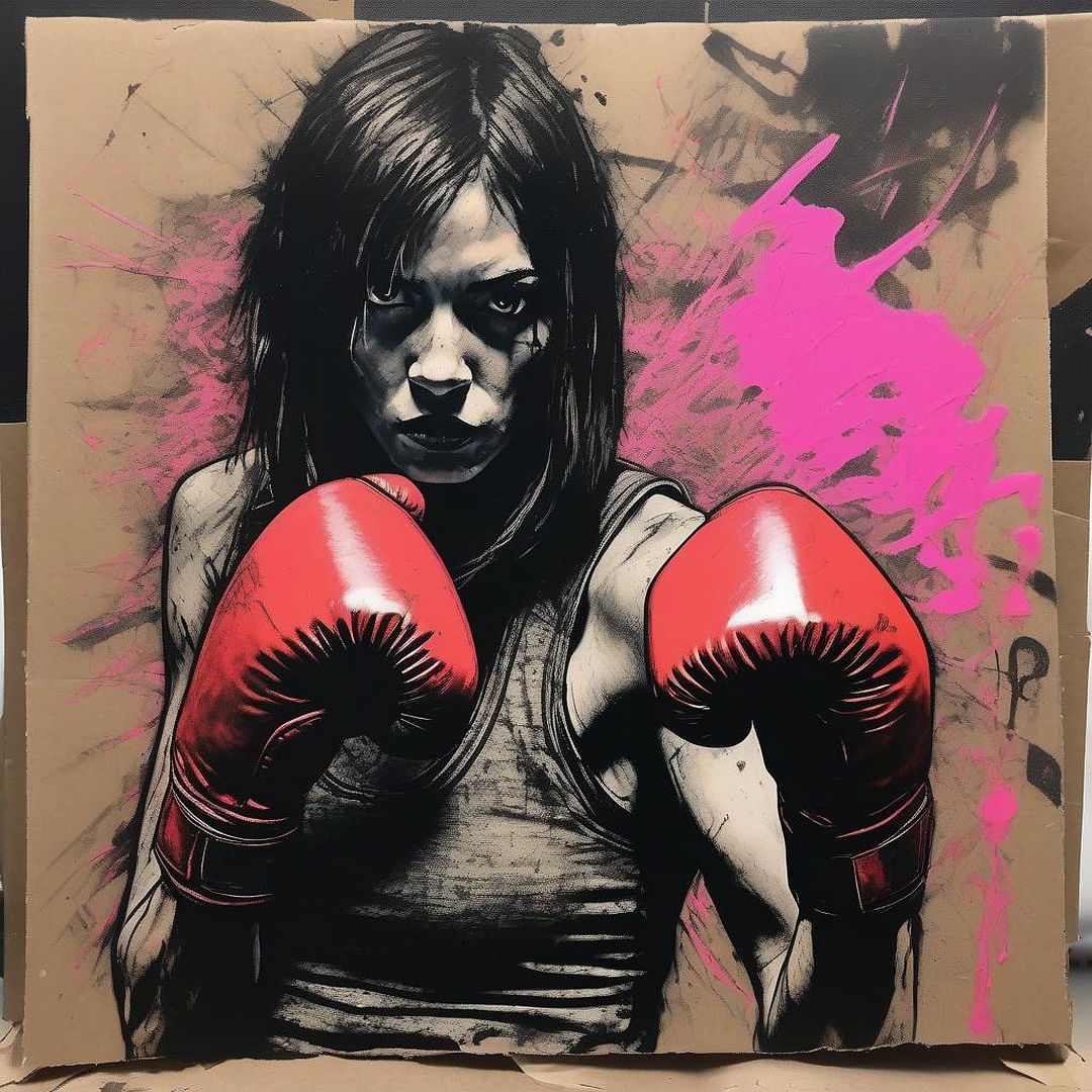 c_artmachine's tweet image. #boxer #femalefighter #digitalart #AIcommunity #AIArtwork #darkart #stablediffusion #sdxl #artoftheday #artgalleries #artgallery